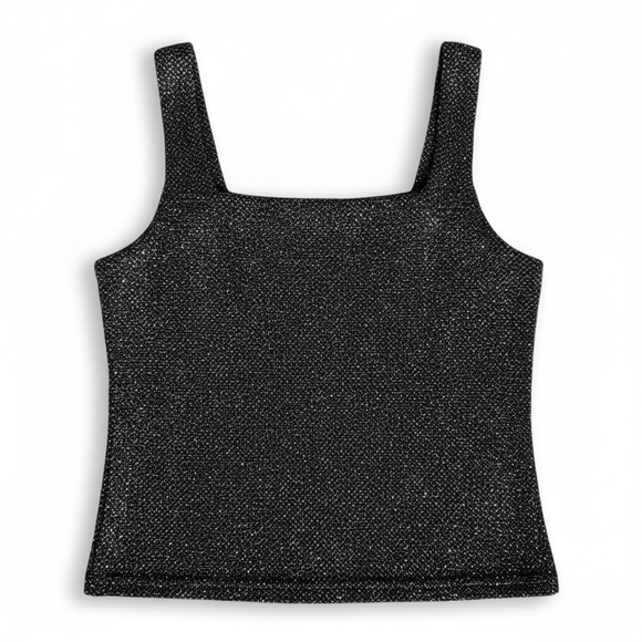 Vintage gray sparkly sleeveless top - Picture 2 of 10